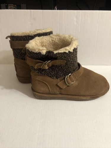 Nova Boots Size 8 Chestnut Fur Lined 