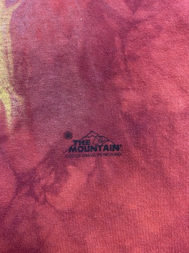 Skull Fire Skulbone Dark Metal Shirt The Mountain Red Sz Lg Vintage Style Z78 - Picture 6 of 7