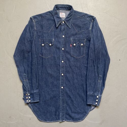 Levi's Vintage Clothing LVC Shirt Shorthorn Cobalt Check Print Levis  Sanforized