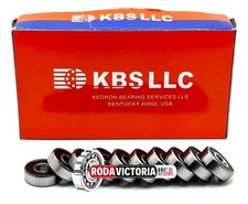 KBS QTY. 10 PCS 608-2RS DEEP GROOVE BALL BEARING, RUBBER SEALED 8x22x7mm