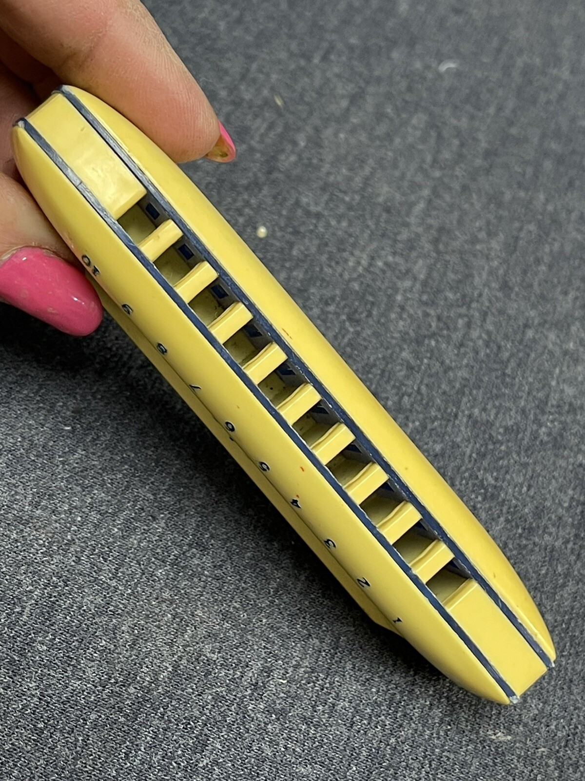 Rare 1950's Children's Plastic Royal Tone Harmonica made by Proll Toys