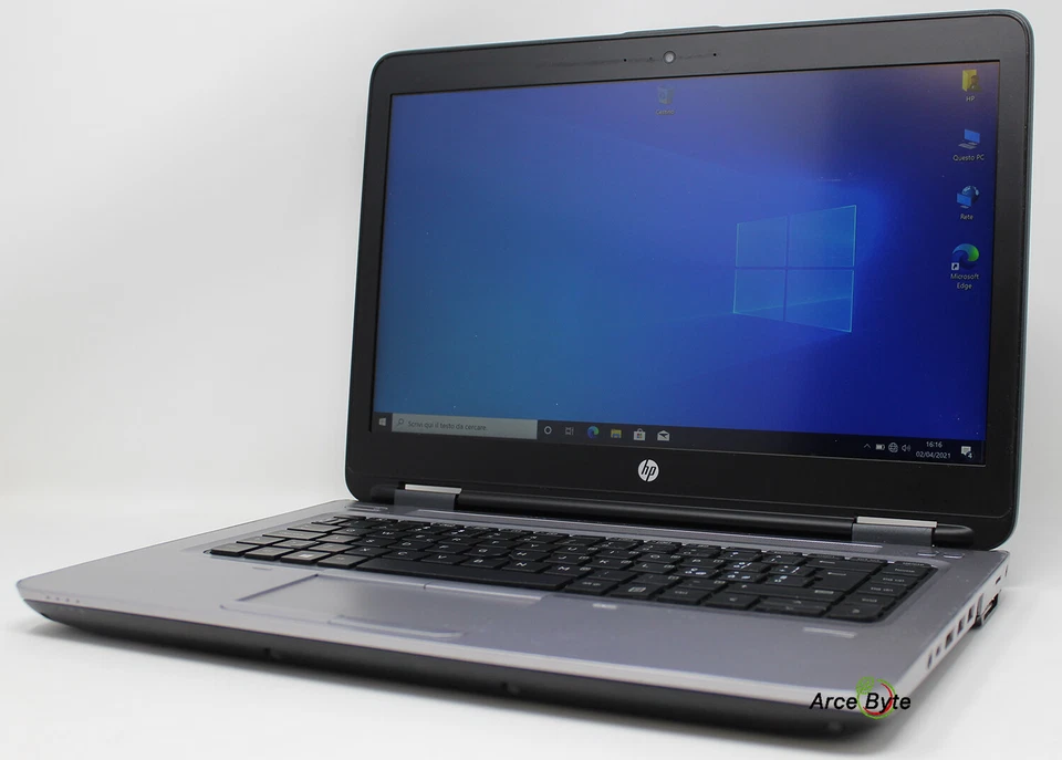 NOTEBOOK HP PROBOOK 645 G2 14" PC PORTATILE AMD PRO A8 SSD128GB RAM8GB GRADO B 4 - Immagine 2 di 4