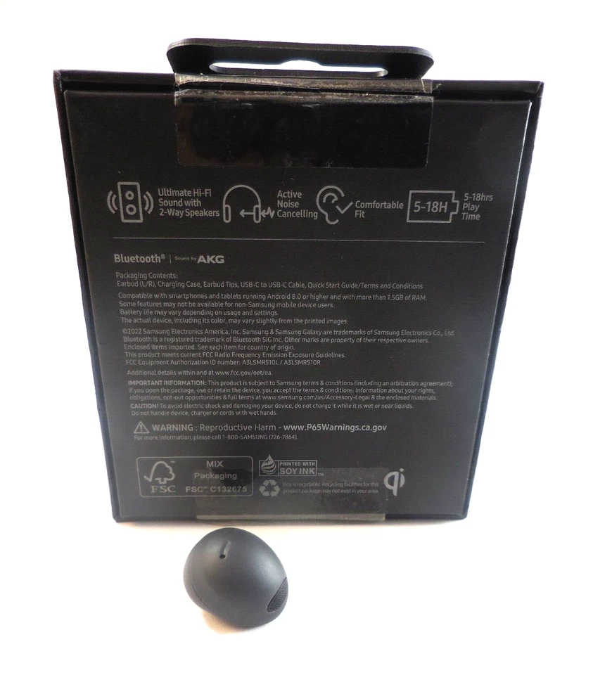 SAMSUNG Galaxy Buds 2 Pro Replacement Left Earbud, Black  SM-R510 - Image 2 of 3