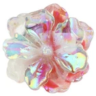 Fit Ginger Snap Luminous Rosey Pink flower 20mm snap