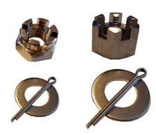 Suzuki TS50 TS50ER - A2 Castle Nut Kit (incs washers/pins)