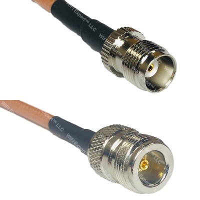 RG400 TNC FEMALE to N FEMALE RF Cable FAST-SHIP LOT