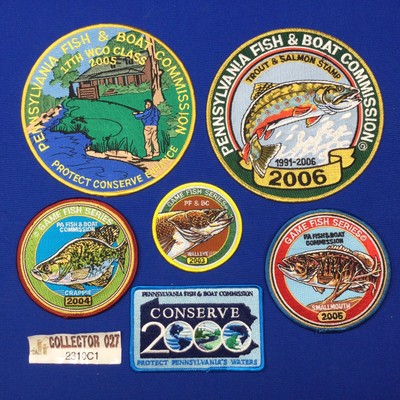 Pennsylvania Fish & Boat Commission 6 Patches Mixed Lot 2310C1