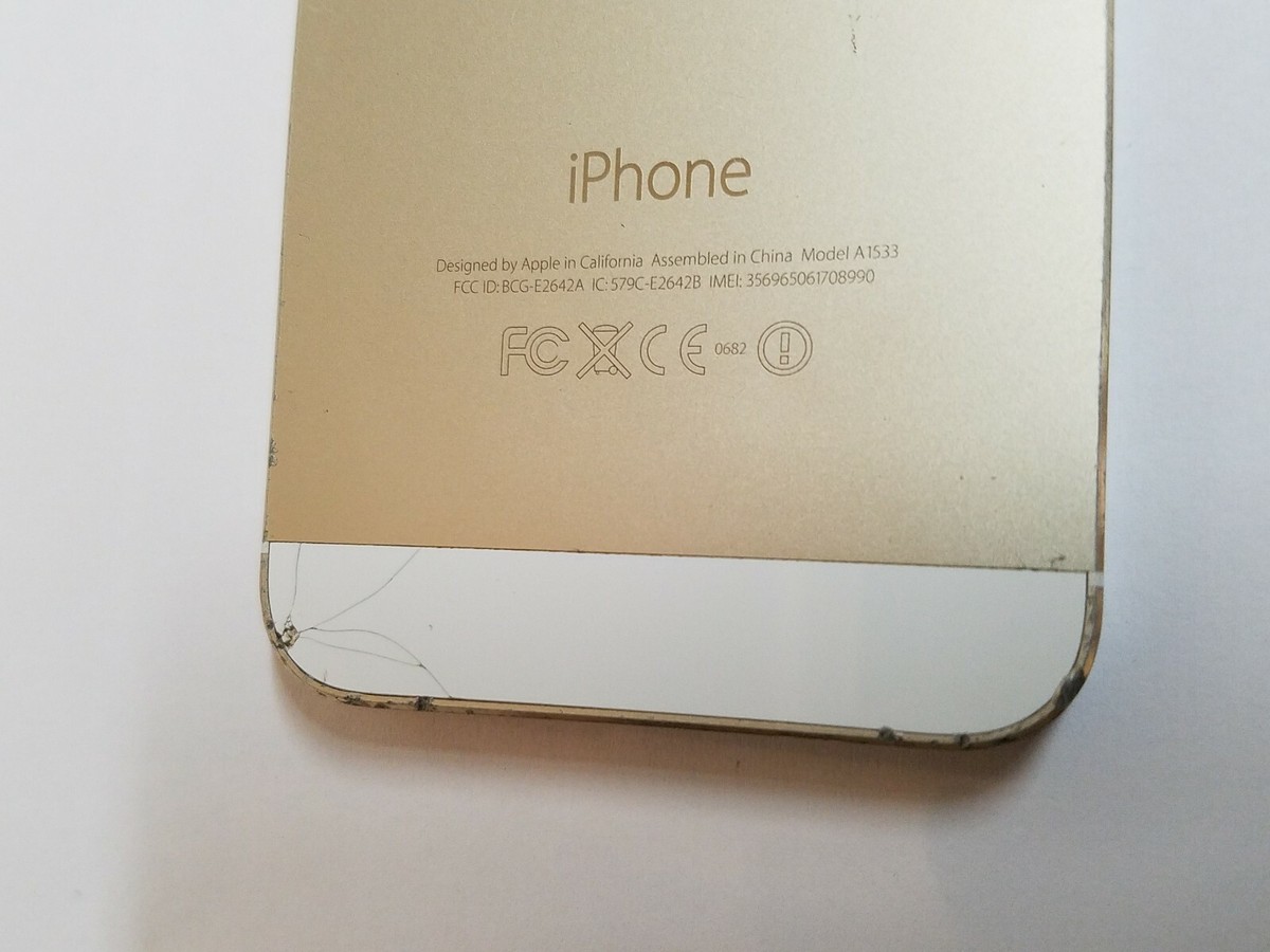 Apple iPhone 5S White Gold A1533 Rear Frame Housing Replacement | eBay