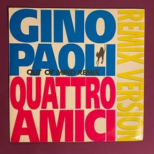 GINO PAOLI QUATTRO AMICI Out Of Mind Remix - VASCO ROSSI - 12" ITALY 1991 EX- EX