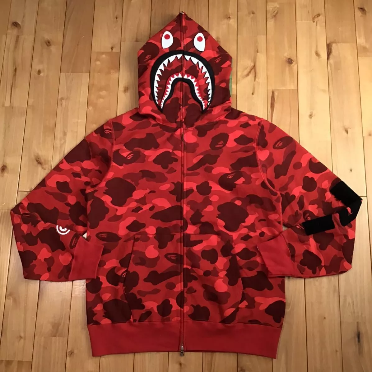 BAPE Color Camo Detachable Shark Full Zip Hoodie 'Blue