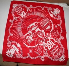 Colorado  Bandana 291 Whiskey Colorado Print - 100 Cotton Truck Rodeo Red white