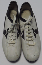 Vintage 70s 80s Wilson Sports Cleats White Black Made in USA Mens
