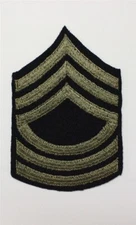 Army Chevron 1948: Master Sergeant, single - WWII era, on felt