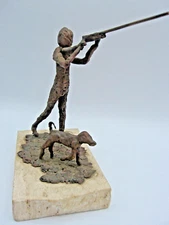 Bronze Hunting sculpture