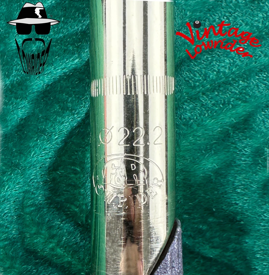 F&R VINTAGE LOWRIDER MINI SQUARE TWISTED BICYCLE STEM 22.2MM CHROME OR GOLD. - Image 4 of 4