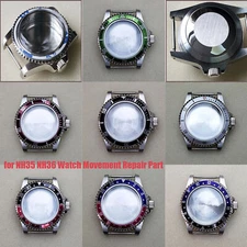 Stainless Steel Watch Case Repair Accessory for NH35 NH36 Watch Movement 39.5MM
