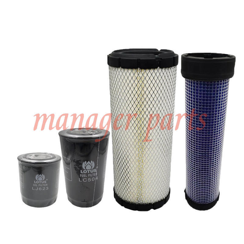 Luftfiltergehäuse Für Takeuchi TB150/175C Bagger - 3-teiliges Set Mit Abdeckung Und Filterelement