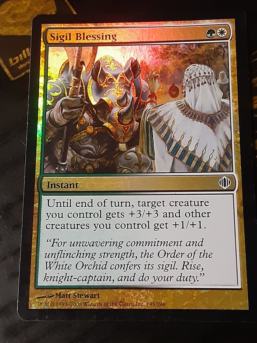 Sigil Blessing FOIL , Shards of Alara , Light play, MTG, FREE