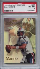 1999 Playoff Prestige B67 Dan Marino PSA 8 Near Mint-l Mint Dolphins HOF Pitt 