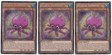3x Flauschiger Oktopus - (FUEN-DE014 - 1. Auflage - Secret Rare) - NM - Yugioh