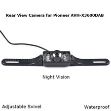 Telecamera posteriore backup targa notturna per Pioneer AVH-X3600DAB AVHX3600DAB