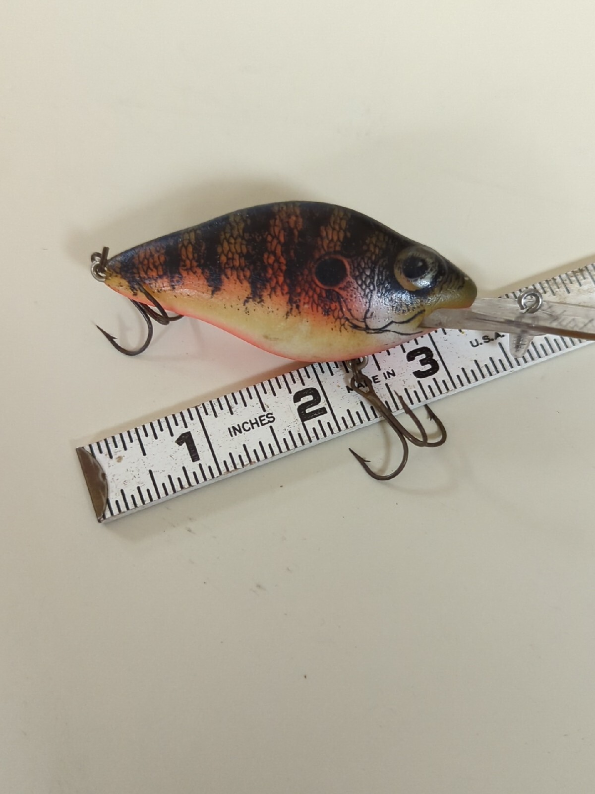 Vintage Fishing Lure Kautzky Natural Ike Total Bream Clean Crankbait