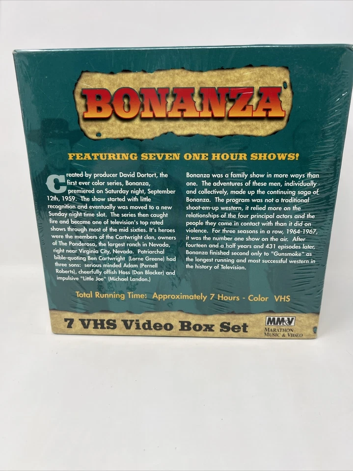 BONANZA TV  VHS Box Set of 7 factory sealed Brand New - Image 4 of 4