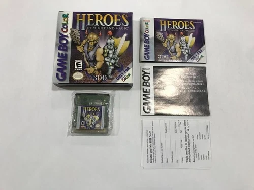 Heroes of Might and Magic (Nintendo Game Boy Color, 2000) (COMPLETE IN BOX CIB)
