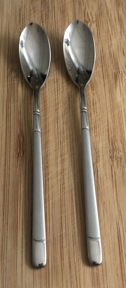 Silver Tone Tea Latte Spoon 18/10 Stainless Steel Stamped T K 18-10 - Image 2 of 4