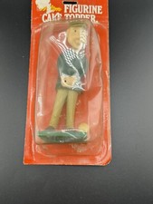 Wilton Vintage Cake Topper 1975 Plastic Male Golf Player Serving 6