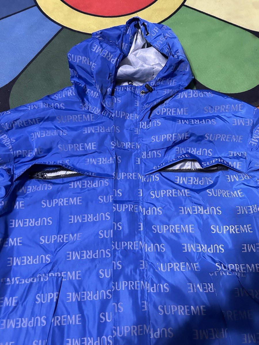 Authentic Supreme 3M Reflective Repeat Taped Seam Jacket Authentic Supreme 3M Reflective Repeat Taped Seam Jacket