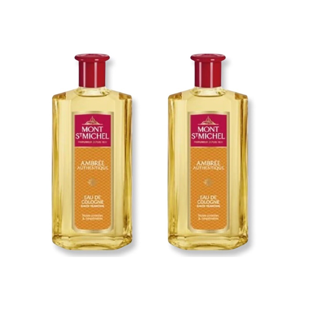 Mont St Michel Eau de cologne Ambrée Authentique 250ml (2 PACK)
