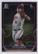 2023 Bowman Draft Chrome Fuchsia Lunar Refractor /199 Dylan Questad #BDC-25 0vt8