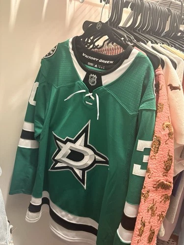 Adidas Dallas Stars Ben Bishop Autographed NHL Jersey #30 Victory Green Size 52