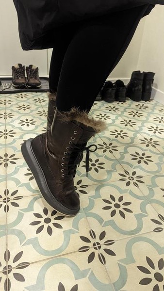 Women Brunello Cucinelli Boots Brown Leather 38
