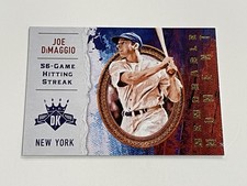 2017 Diamond Kings Baseball Memorable Moment - Joe DiMaggio - New York Yankees