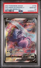 2021 POKEMON SWORD & SHIELD CHILLING REIGN FULL ART/GALARIAN SLOWKING V PSA 10