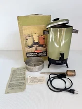Vintage EMPIRE Automatic Avocado Green 20 Cup Electric Coffee Pot Percolator