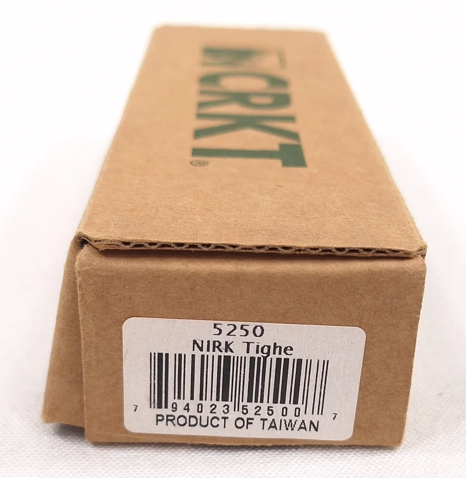 Faca dobrável aposentada CRKT 5250 Nirk Tighe ponta solta borda lisa bloqueio 3,875" - Imagem 4 de 4
