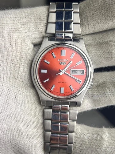 Vintage Seiko 5 Automatic Men's Watch Day/Date Japan