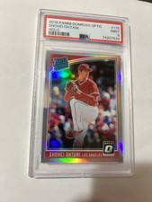 2018 OPTIC SHOHEI OHTANI RC ROOKIE PRIZM HOLO PSA 9 MINT DODGERS MVP GOAT