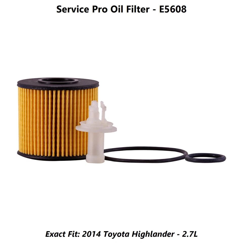 2014 Toyota Highlander 2.7L Complete Air, Oil & Cabin Filter Kit (0W-20) Foto 3 de 4