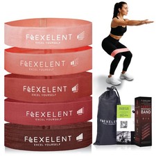 Fabric Resistance Bands for Working Out   5 Strength Levels from Extra Light ...