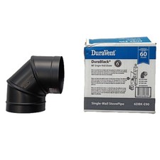 DuraBlack 90-Degree Elbow Adjustable 6 Stove ...