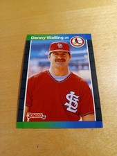 1989 Donruss #279 DENNY WALLING Cardinals Baseball Card, 3rd Base (*Denotes ) NM