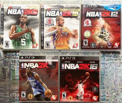LOAT OF 5 NBA PS3 GAMES: NBA 2K9, NBA 2K10, NBA 2K12, NBA 2K15, NBA 2K16