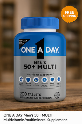 One A Day Men s 50+ Multivitamin 200 Count Healthy Advantage Tablets for Energy
