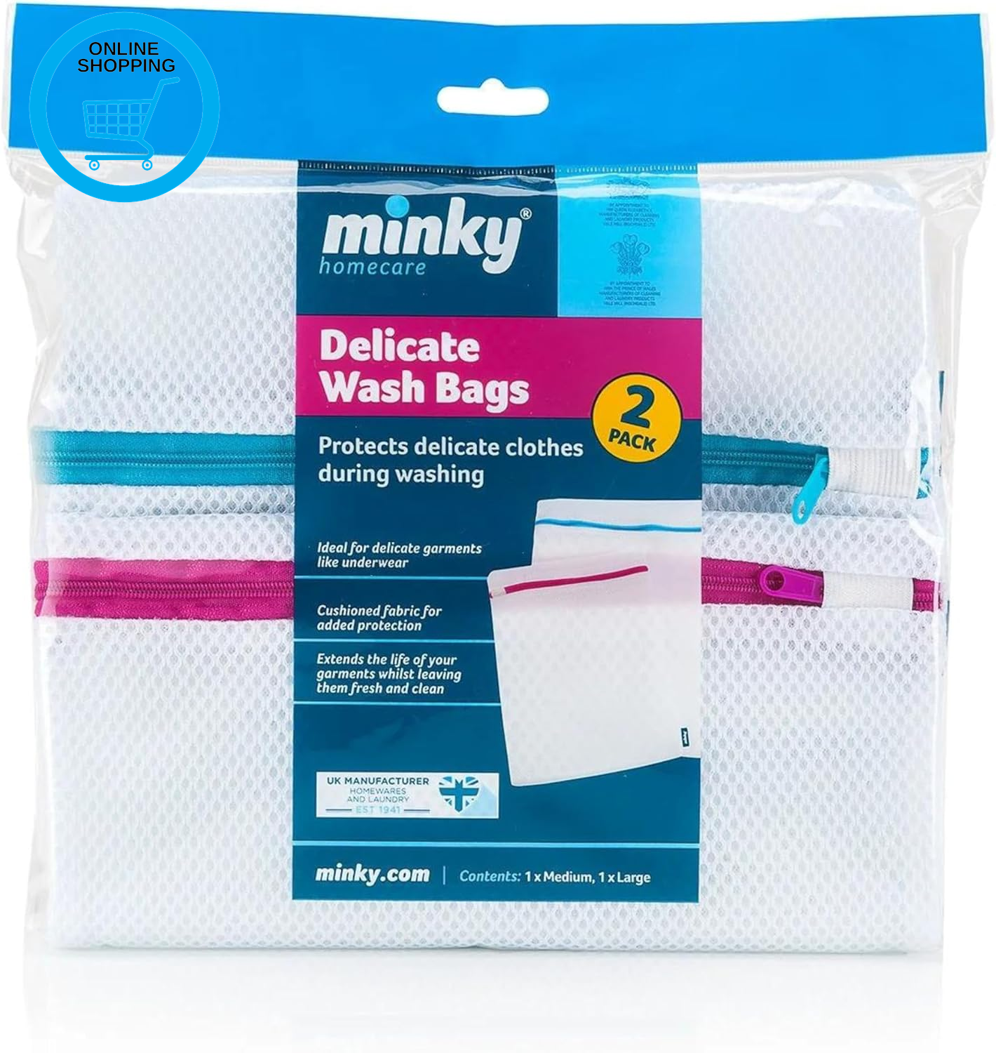 Delicates Laundry Bag 2 Pack, Reusable Mesh Laundry Bags for Washing Machine, Br
