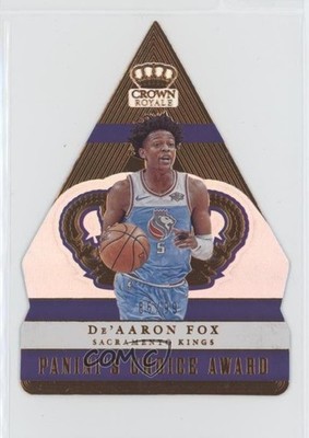 2017 Panini Crown Royale Panini's Choice Awards 85/99 De'Aaron Fox Rookie RC g9t