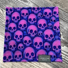 Purple Skulls Microfiber EDC Hank Everyday Carry Lens Cleaning Cloth